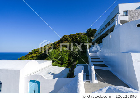 Villa Santorini (Tosa City, Kochi Prefecture) and the view from there *A resort hotel inspired by the Aegean Sea 126120896