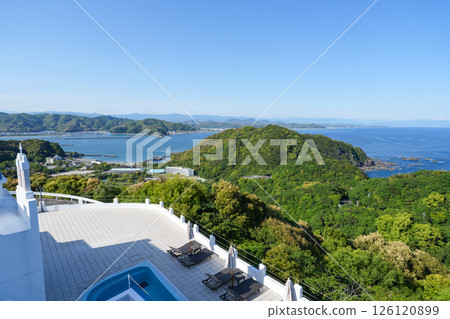 Villa Santorini (Tosa City, Kochi Prefecture) and the view from there *A resort hotel inspired by the Aegean Sea 126120899