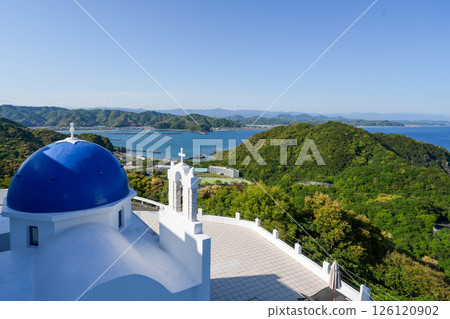 聖托里尼別墅（高知縣土佐市）及其眺望的景色 *靈感來自愛琴海的度假酒店 126120902