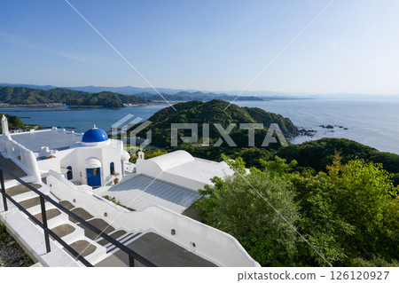 Villa Santorini (Tosa City, Kochi Prefecture) and the view from there *A resort hotel inspired by the Aegean Sea 126120927