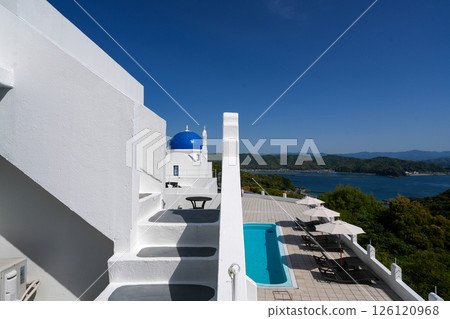 Villa Santorini (Tosa City, Kochi Prefecture) and the view from there *A resort hotel inspired by the Aegean Sea 126120968
