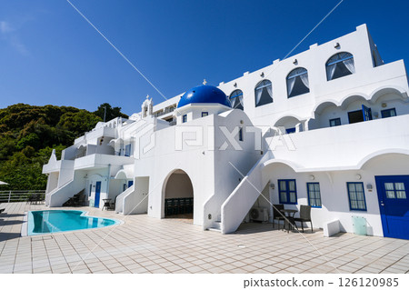 聖托里尼別墅（高知縣土佐市）及其眺望的景色 *靈感來自愛琴海的度假酒店 126120985