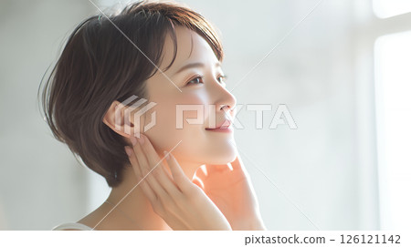 美麗的亞洲女性美容形象 美麗的亞洲女性美容形象 126121142