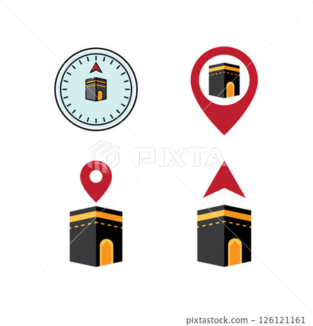Kaaba icon design 126121161