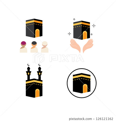 Kaaba icon design 126121162