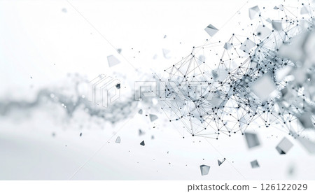 A futuristic design that combines glass and networks 126122029