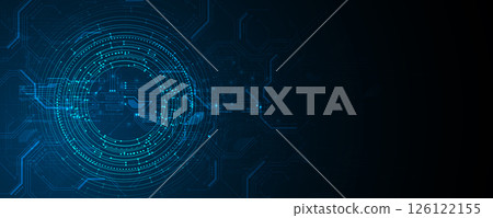 Futuristic abstract circuit technology concept background Futuristic abstract circuit technology concept background 126122155