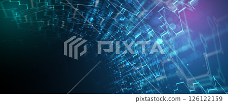 Futuristic abstract circuit technology concept background Futuristic abstract circuit technology concept background 126122159