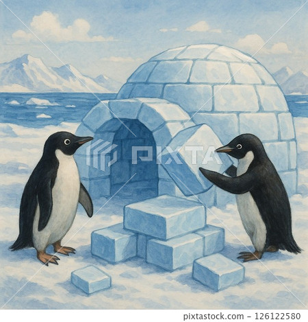 penguin house 126122580
