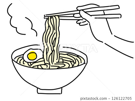 一個人吃拉麵的簡單線條畫 一個人吃拉麵的簡單線條畫 126122705