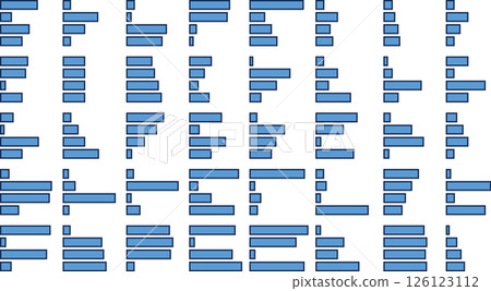 Bar graph graphic material illustration set Bar graph graphic material illustration set 126123112