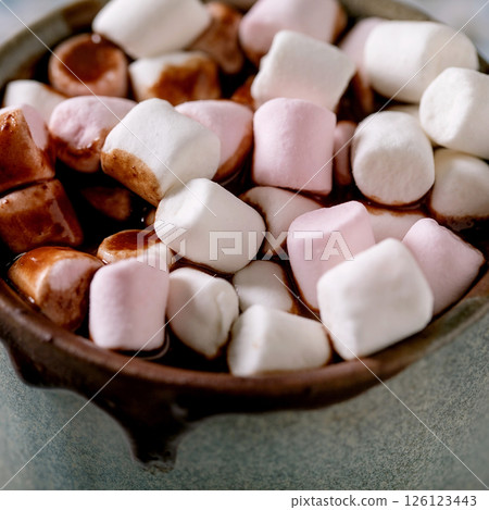 Cup of hot spicy chocolate winter drink Cup of hot spicy chocolate winter drink 126123443