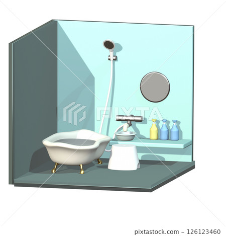 使用 3D 建模建立的浴室 126123460