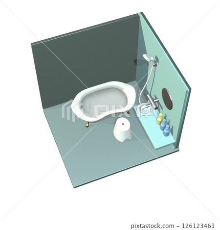 使用 3D 建模建立的浴室 126123461