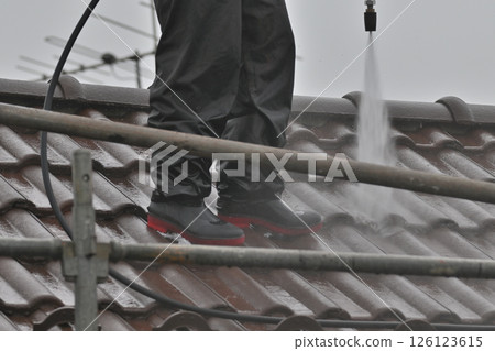 High pressure cleaning of roofs, roof tiles, re-roofing, plaster High pressure cleaning of roofs, roof tiles, re-roofing, plaster 126123615