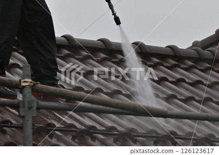 High pressure cleaning of roofs, roof tiles, re-roofing, plaster High pressure cleaning of roofs, roof tiles, re-roofing, plaster 126123617