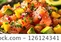 Vibrant Seafood Dish. Generative AI 126124341