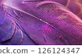 Violet feather pigeon close-up. Generative AI 126124347