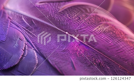Violet feather pigeon close-up. Generative AI 126124347