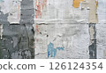 Wheat paste poster background. Generative AI 126124354