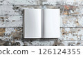 White A4 Brochure. Generative AI 126124355