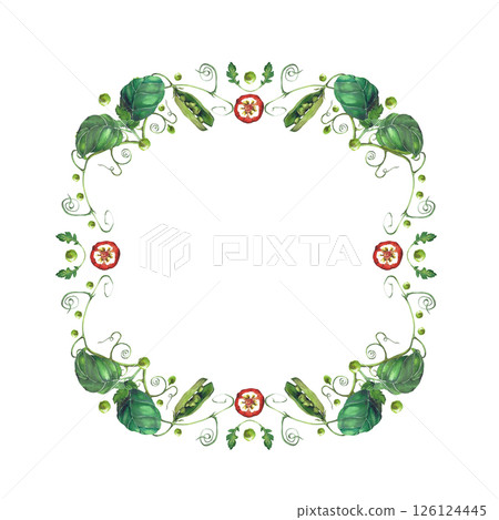 Watercolor illustration of vegetables. Hand-drawn set from isolated clip art on a white background. Bright and juicy pictures of realistic watercolor vegetables for menus, signs, packaging, textiles Watercolor illustration of vegetables. Hand-drawn set from isolated clip art on a white background. Bright and juicy pictures of realistic watercolor vegetables for menus, signs, packaging, textiles 126124445