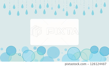 Watercolor style raindrop frame Watercolor style raindrop frame 126124487