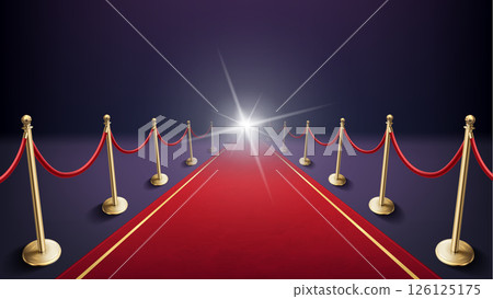 Elegant Red carpet Composition with Flash 126125175
