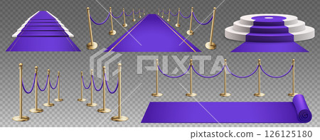 Purple carpet element Collection 126125180