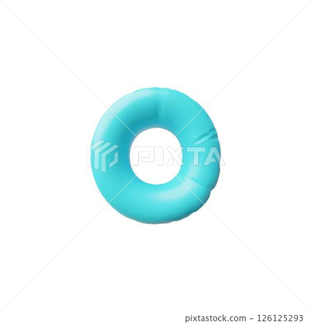 English alphabet uppercase letter O from blue air inflated balloon 3D vector icon, consonant type volume Latin font sign English alphabet uppercase letter O from blue air inflated balloon 3D vector icon, consonant type volume Latin font sign 126125293