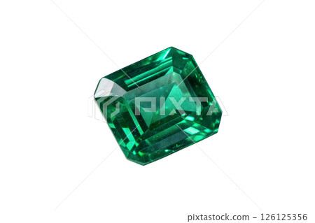Vibrant Green Emerald Gemstone 126125356