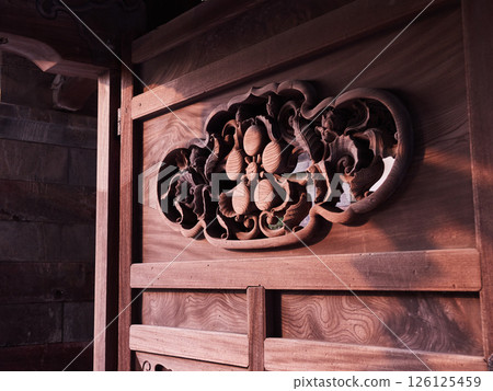 Night view of Oyama Shrine, a tourist attraction in Kanazawa City 126125459