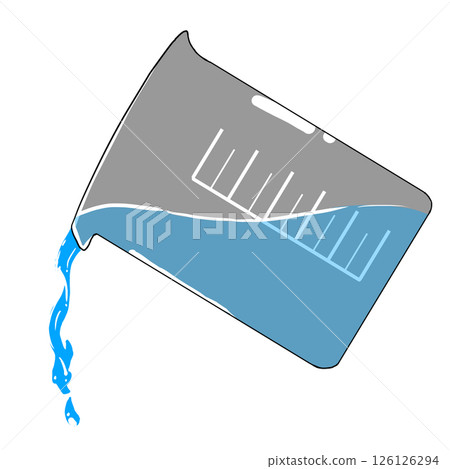 Pouring water in a beaker Pouring water in a beaker 126126294