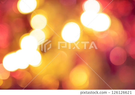 Festive blurred Christmas background, shining lights, for sale or special offer, place for text 126126621