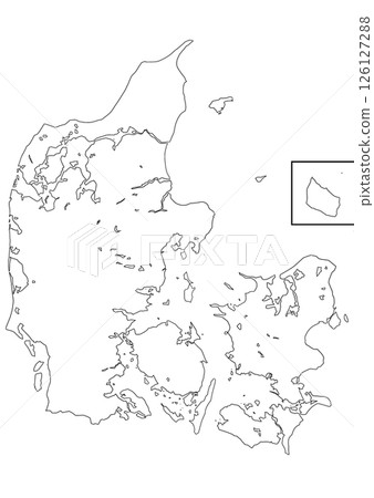 Blank map of Denmark Blank map of Denmark 126127288