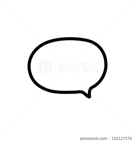 simple oval callout 126127578