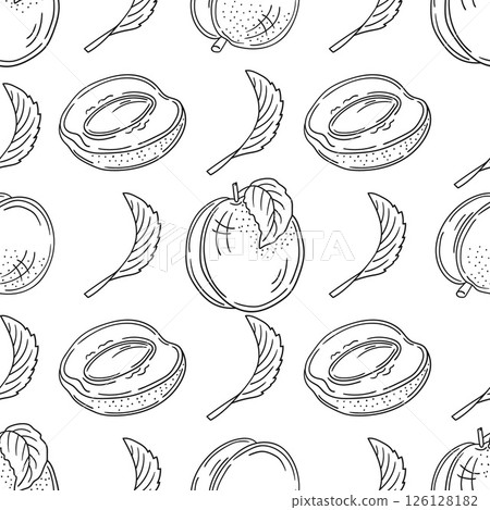 Monochrome cute pattern. Pattern for textiles in hand draw style Monochrome cute pattern. Pattern for textiles in hand draw style 126128182