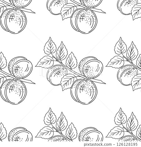 Monochrome cute pattern. Pattern for textiles in hand draw style 126128195