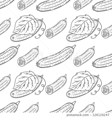 Monochrome cute pattern. Pattern for textiles in hand draw style Monochrome cute pattern. Pattern for textiles in hand draw style 126128247