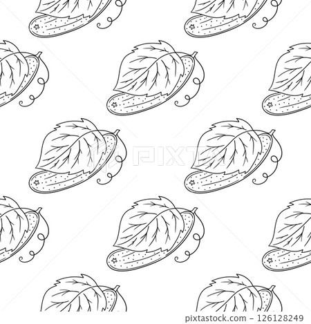 Monochrome cute pattern. Pattern for textiles in hand draw style Monochrome cute pattern. Pattern for textiles in hand draw style 126128249