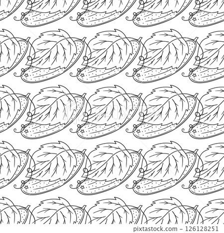 Monochrome cute pattern. Pattern for textiles in hand draw style Monochrome cute pattern. Pattern for textiles in hand draw style 126128251