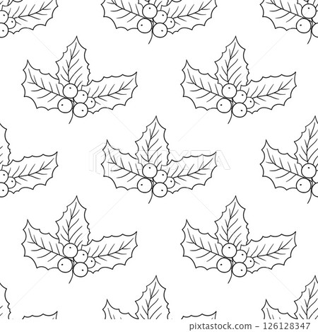 Monochrome cute pattern. Pattern for textiles in hand draw style Monochrome cute pattern. Pattern for textiles in hand draw style 126128347