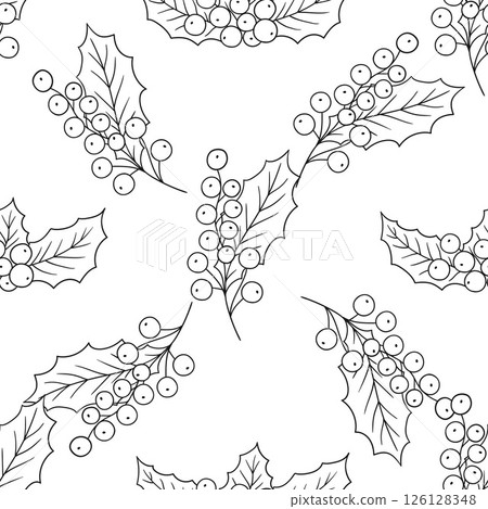 Monochrome cute pattern. Pattern for textiles in hand draw style Monochrome cute pattern. Pattern for textiles in hand draw style 126128348