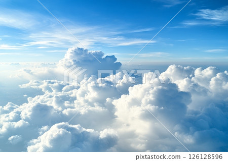 Clouds forming in the atmosphere creating a stunning view 126128596
