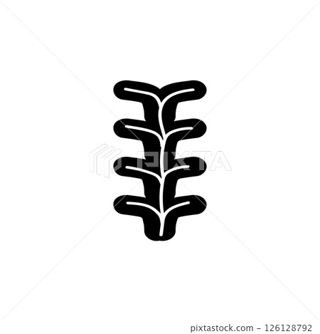 Human Nervous System, Receptor Organ Solid Flat Vector Icon Isolated on White Background Human Nervous System, Receptor Organ Solid Flat Vector Icon Isolated on White Background 126128792