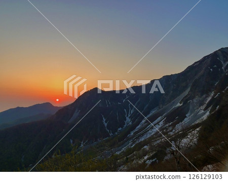Mt. Daisen Summer Mountain Trail Sunrise from the 6th Station Mt. Daisen Summer Mountain Trail Sunrise from the 6th Station 126129103