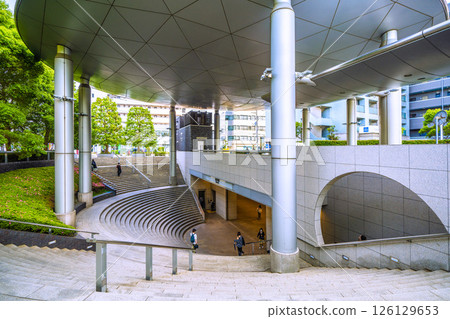 Tokyo cityscape in Japan, overlooking Yoga Station and other areas 126129653