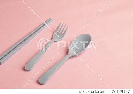 Negative Space Background Cutlery such as Spoons in the background Negative Space Background Cutlery such as Spoons in the background 126129907