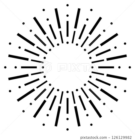 黑色旭日紋材質 126129982