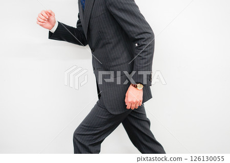 Image of running businessman 126130055